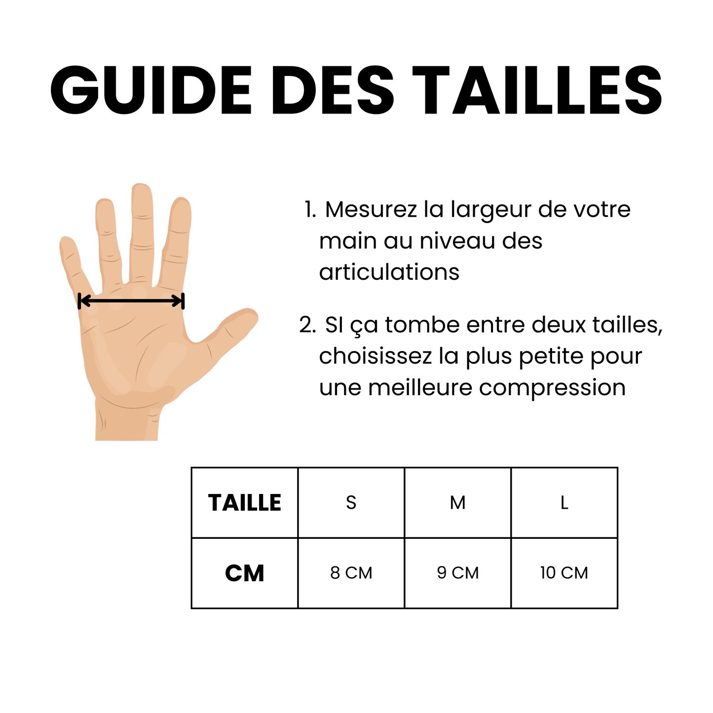 Gants de compression en Bambou