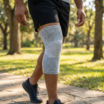 Genouillère de Compression en Charbon de Bambou